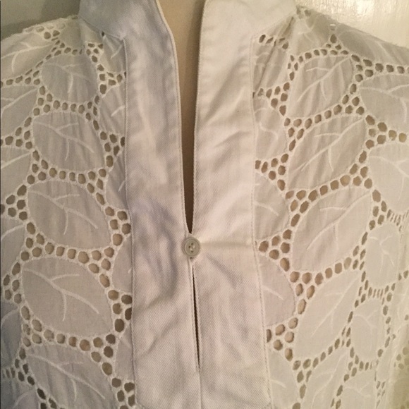 Doncaster Crochet Style White Tunic Size 18 - Picture 3 of 10